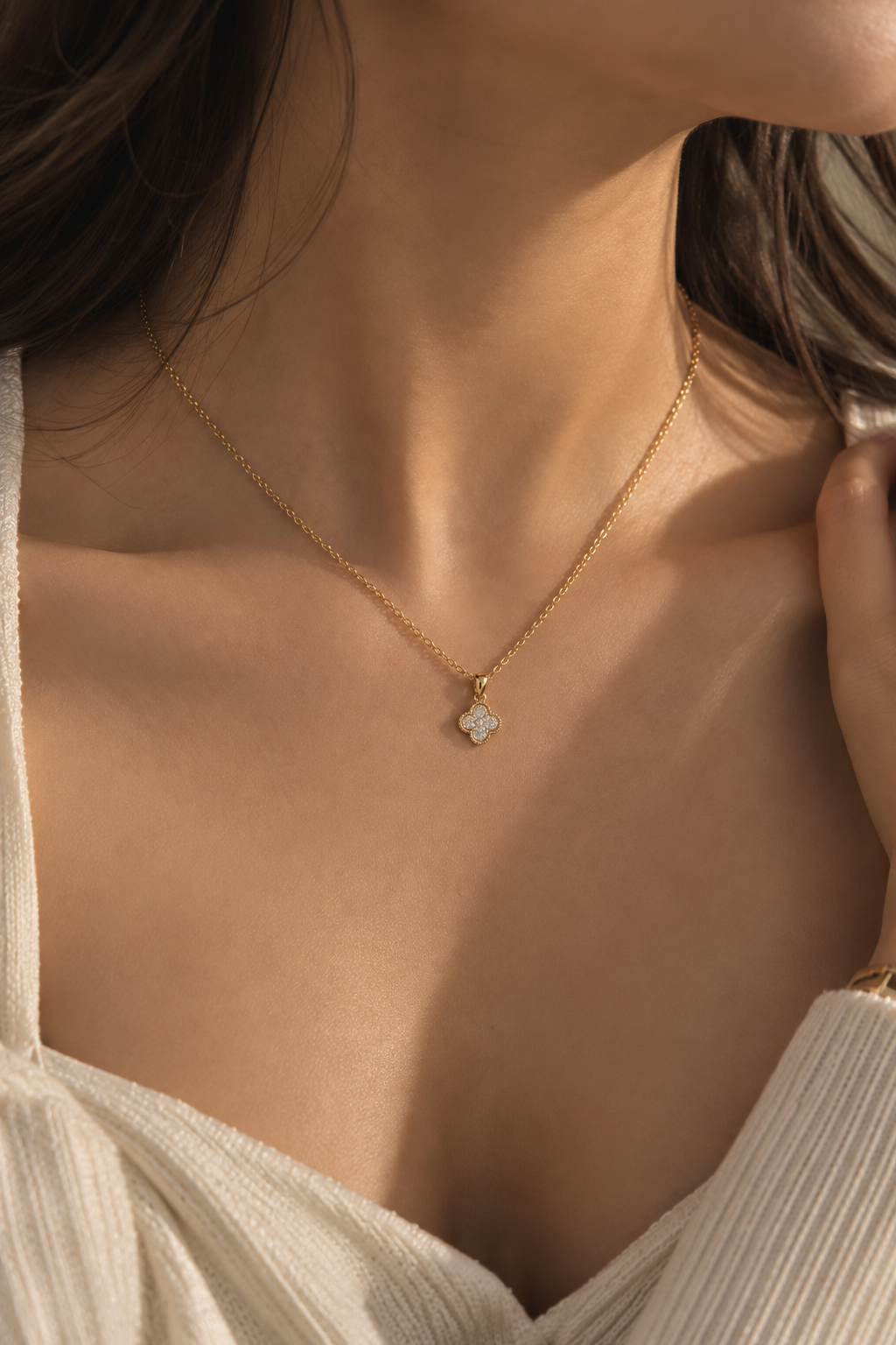 Luna Clover Necklace