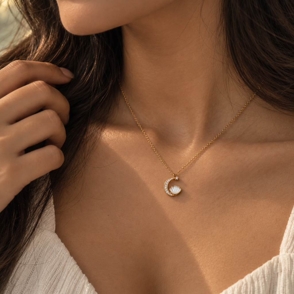 Moon Pearl Necklace