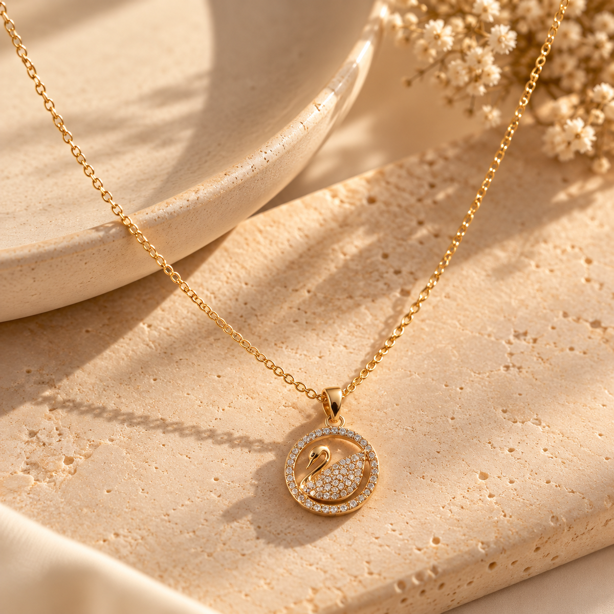 Swarovski Swan Necklace