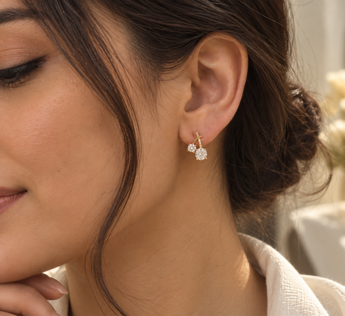 Celestial Curve Crystal Earrings