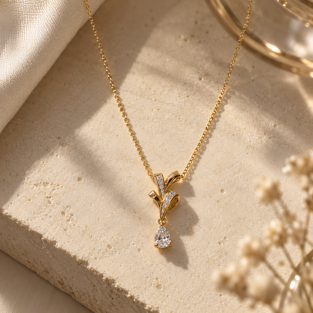 Teardrop Pendant Necklace
